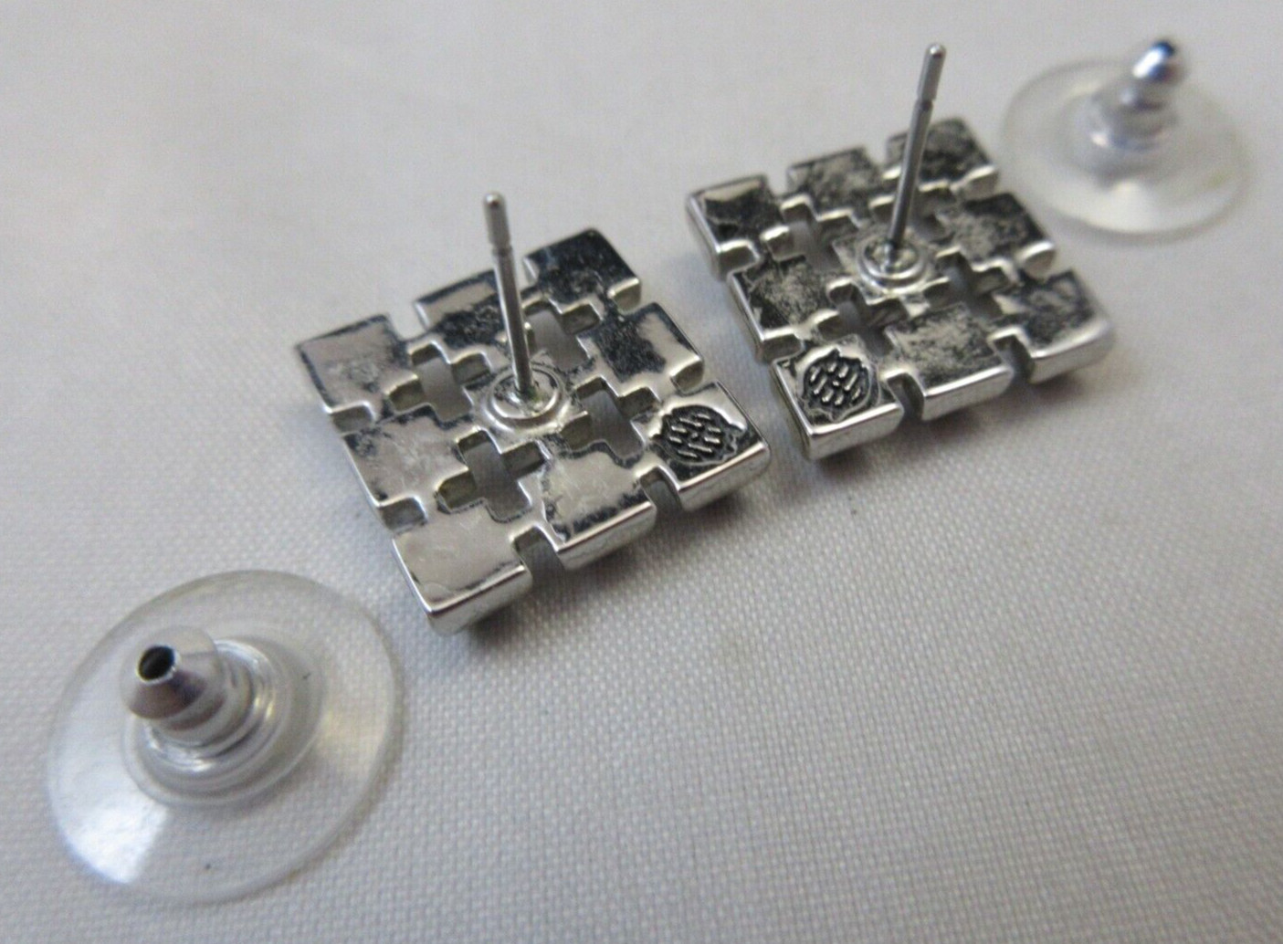 Open Work Designer Square Shaped Clear Rhinestone… - image 10