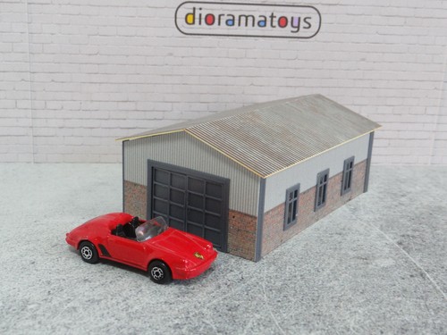 Garage auto scala 1:60-1:64 Hangar-fienile Diorama model kit espositore decorazione miniatura - Foto 6 di 15