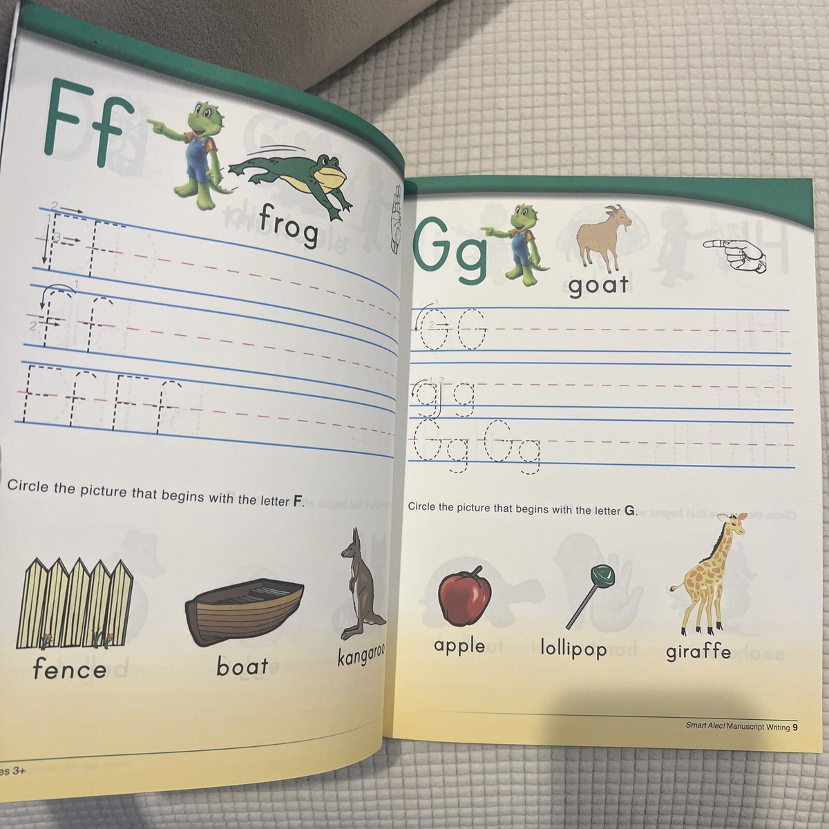 Smart Alec Series Ages 3+ Manuscript Writing Workbook Educational