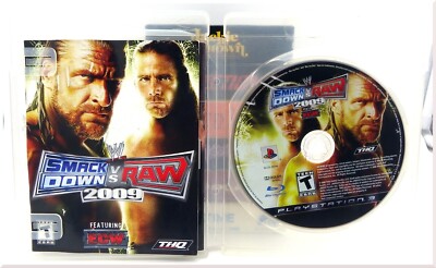 WWE SmackDown Vs. Raw 2009 Featuring ECW Wrestling Sony PlayStation 3 PS3 2008