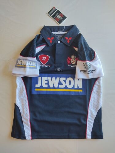 Maillot Gloucester Rugby Enfant Rugbytech Premiership Rugby England Champions Cu - Zdjęcie 1 z 12