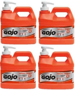 cleaner pump hand gojo pumice gal orange