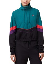 Fila Womens Chiaki Colorblocked Half-zip Jacket Size Small
