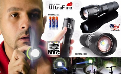 10000LM CREE XM-L T6 LED Zoomable Flashlight 18650/AAA 5-Mode TRTorch Lamp Light