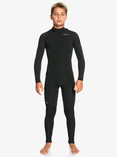Quiksilver Everyday Sessions 3/2 mm Back Zip Wetsuit - Boy's - 10 / Black