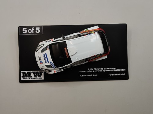 1:43 Ford Fiesta Rally2 Hermann Neubauer Rally di gennaio 2025 raro!! - Foto 11 di 11