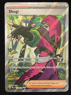 Pokemon TCG Prismatische Entwicklungen Shugi 133/131 Full Art Rare DE