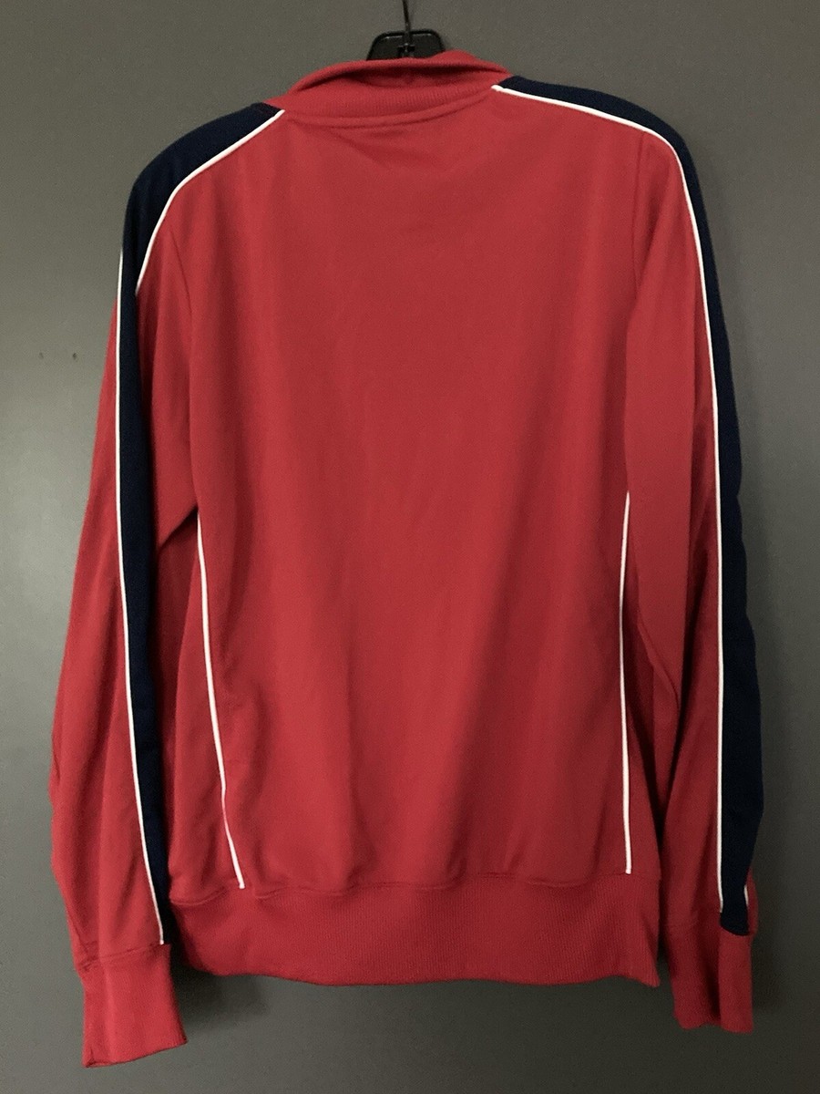CLEVELAND INDIANS Red Full Zip Nike Cooperstown Collection