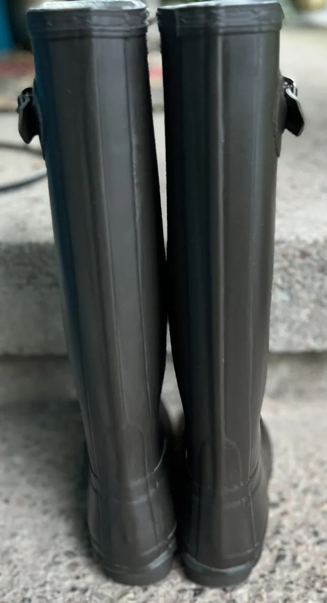 レインブーツ HUNTER WOMEN Original Buckle Tall Rain Boots Black WFT2290RM s-l400.jpg