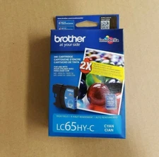 NEW SEALED IN BOX GENUINE BROTHER LC65HY-C HIGH YIELD CYAN INK 11/2019