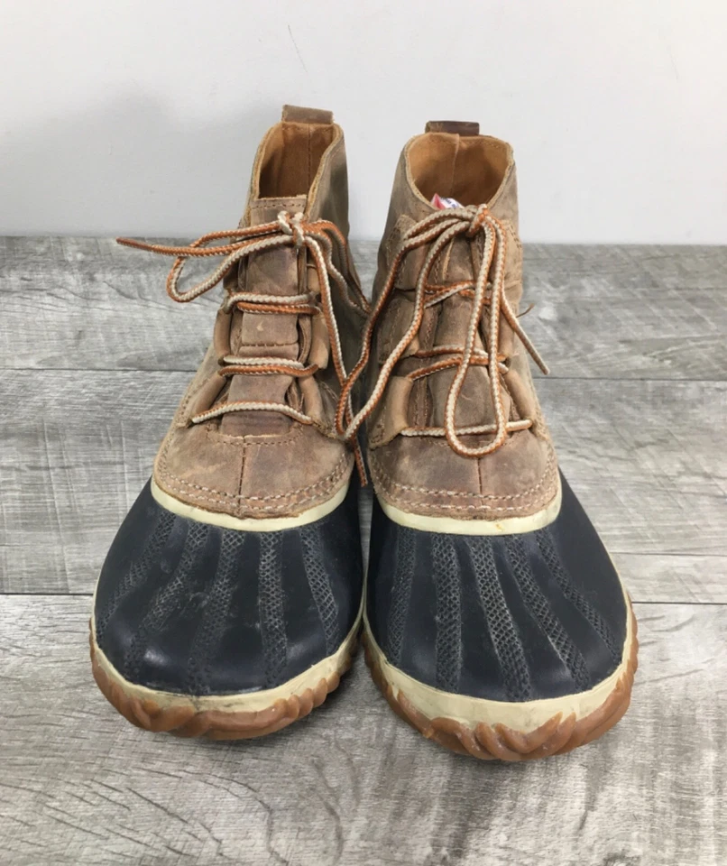 Sorel NL2133 Out N About Impermeable Nieve Lluvia Invierno Cuero Mujeres Botas Talla 8 Foto 3 de 4