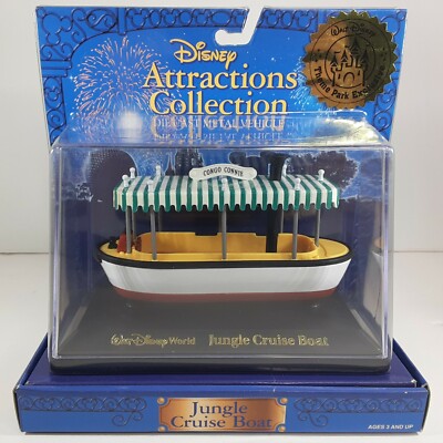 Disney Attractions Collections WDW Jungle Cruise Boat Die Cast Metal Vehicle
