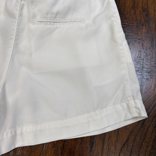 GAP Paperbag Shorts 0 White High-Rise Elastic Waist Belted Women's - Picture 6 of 11