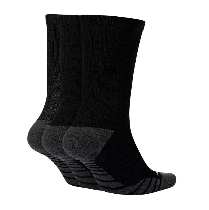 nike everyday max cushioned socks black