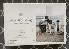 Hearth and Hand Magnolia Wood Barn Animals Farm Set NEW IN BOX - 24 Pc