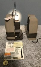 VINTAGE KEYSTONE REGAL K 100 8MM MOVIE PROJECTOR w CASE and Accessories NICE