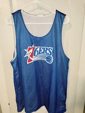 76ers Jersey Mens Size Large Reversible Shirt Tank Top Philadelphia Basketball 