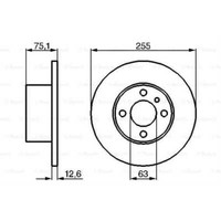 X2 Bremsscheibe Bmw P. 3 E21 1,6-2,0 75-83
