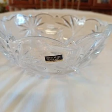 Crystalite Bohemia Pinwheel Bowl Czech Republic