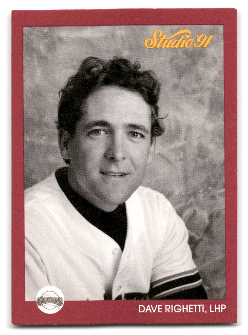 Dave Righetti 1991 Studio Baseball #258 San Francisco Giants