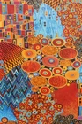 Best Art Abstract Flower Gustav Klimt Oil Painting Canvas Print Wall Art Home De