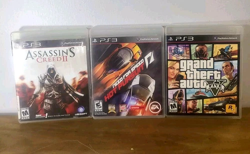 PS3 Game Bundle GTA 5, Assassin's Creed II, Need For Speed: Hot Pursuit 🟦
