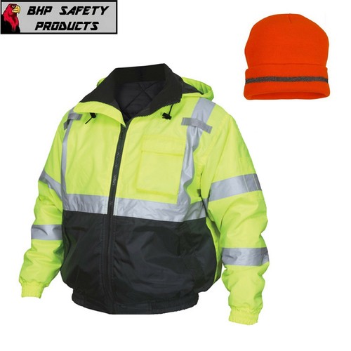 Hi-Vis Insulated Safety Bomber 