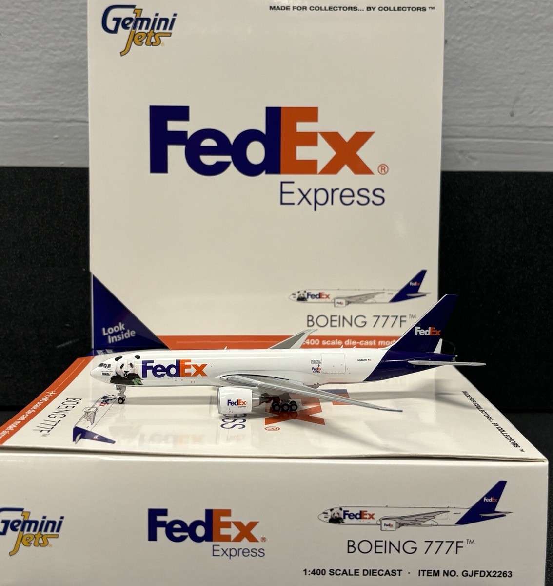 【新品】FedEx Boeing 777F 1:400 モデル Boeing 777F Commercial Aircraft 