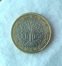 MONEDA 1 EURO FRANCIA AÑO 2000. RARE. ERROR IMPRESIÓN