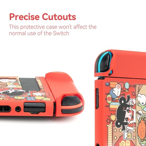 Geekshare Protective Case for Nintendo Switch Console & Joy Con Cover Christmas - Picture 2 of 8