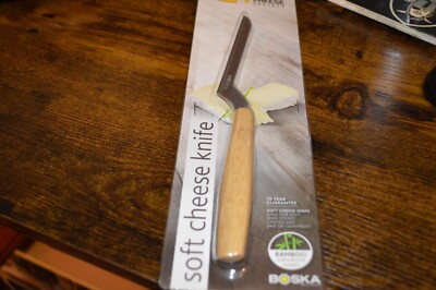 Boska Holland Stainless Steel Bamboo Cheesy Knife, Soft Cheeses