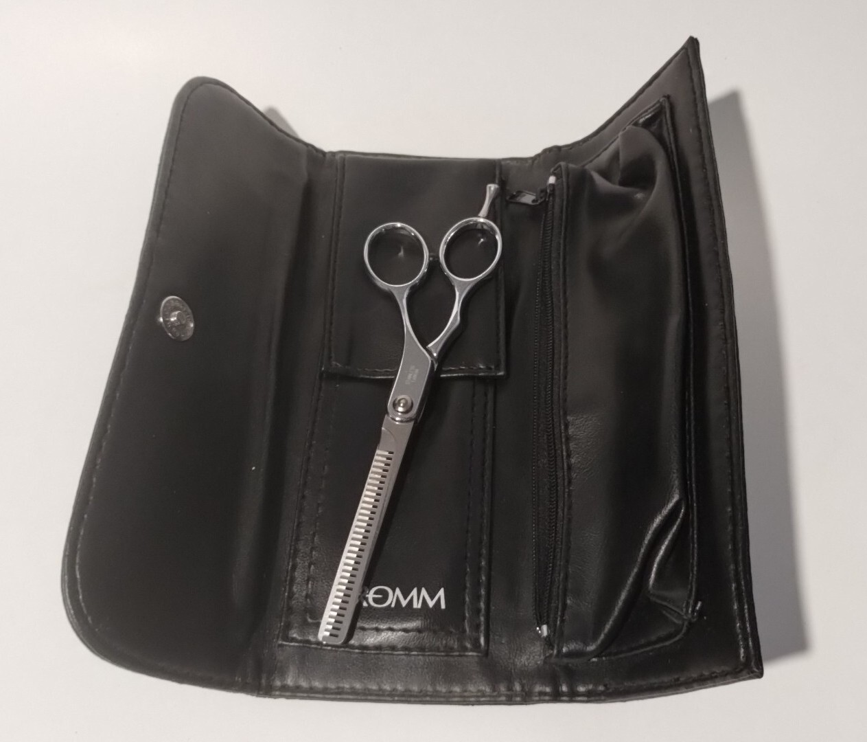 Fromm 865 Blazer Thinner Shear Stainless Scissor w/ Soft Leather Like Carry Case