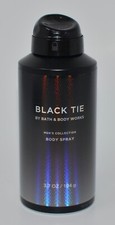 1 BATH  BODY WORKS BLACK TIE MEN'S COLLECTION BODY SPRAY MIST 3.7 OZ SAGE TONKA
