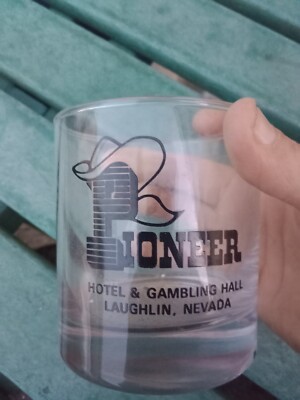 Pioneer Hotel and Gambling Hall Single Rock Laughlin NV Clear Glass 3 1/2''  