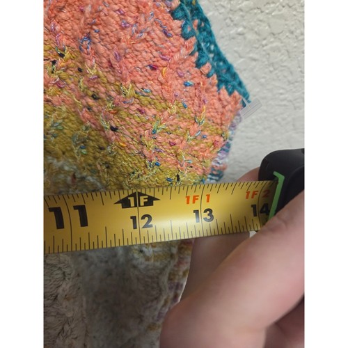 Pilcro Anthropology Knit Vest Sleeveless Button Up Rainbow Sweater Vest M - Picture 5 of 6