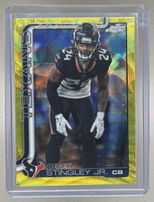 Derek Stingley Jr 2025 Topps Chrome #116 Yellow Wave Refractor /275