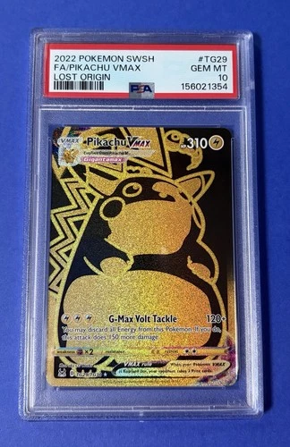 2022 Pokémon SWSH FA/Pikachu VMAX Lost Origin #TG29 PSA 10 GEM MT