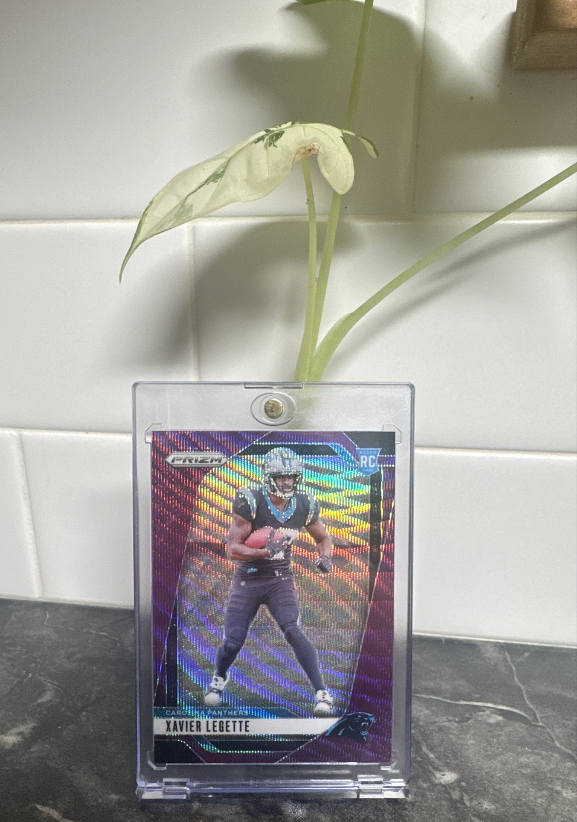 2024 Panini Prizm - Rookies Xavier Legette #398 Purple Wave Prizm /99 (RC)