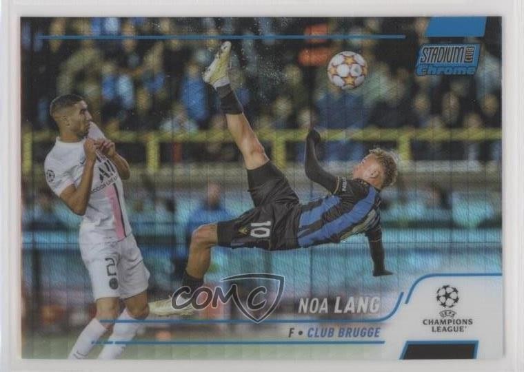 2021-22 Topps Stadium Club Chrome UEFA Champions League Noa Lang #65 0b4t
