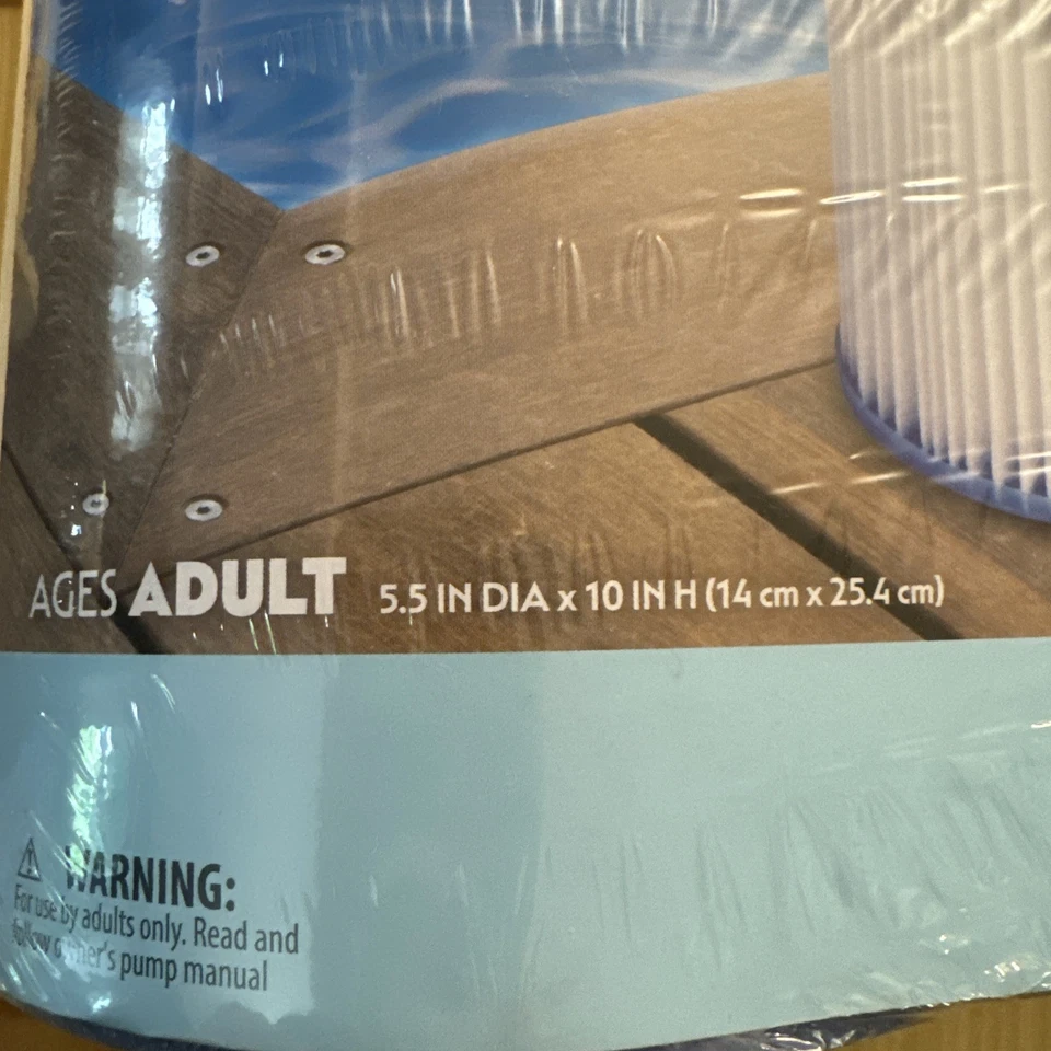 Cartucho de filtro de repuesto universal 10”H x 5,5”D apto B tipo 2 paquete AbovePool Foto 4 de 4