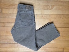 Wrangler Rugged Wear Sz 34x30 Fleece Lined Canvas Pants Faded Brown Utility