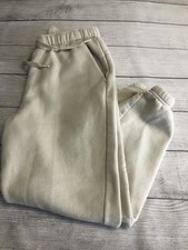 VRST Sweatpants Men Medium White Fleece Joggers Drawstring Elastic Waist Pockets