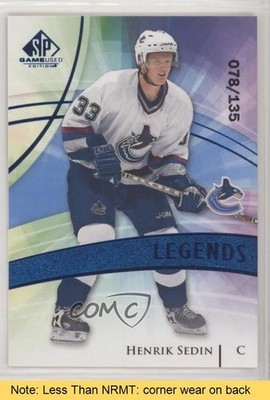 2020 Upper Deck SP Game Used Legends Blue Burst 78/135 Henrik Sedin HOF READ 4rs