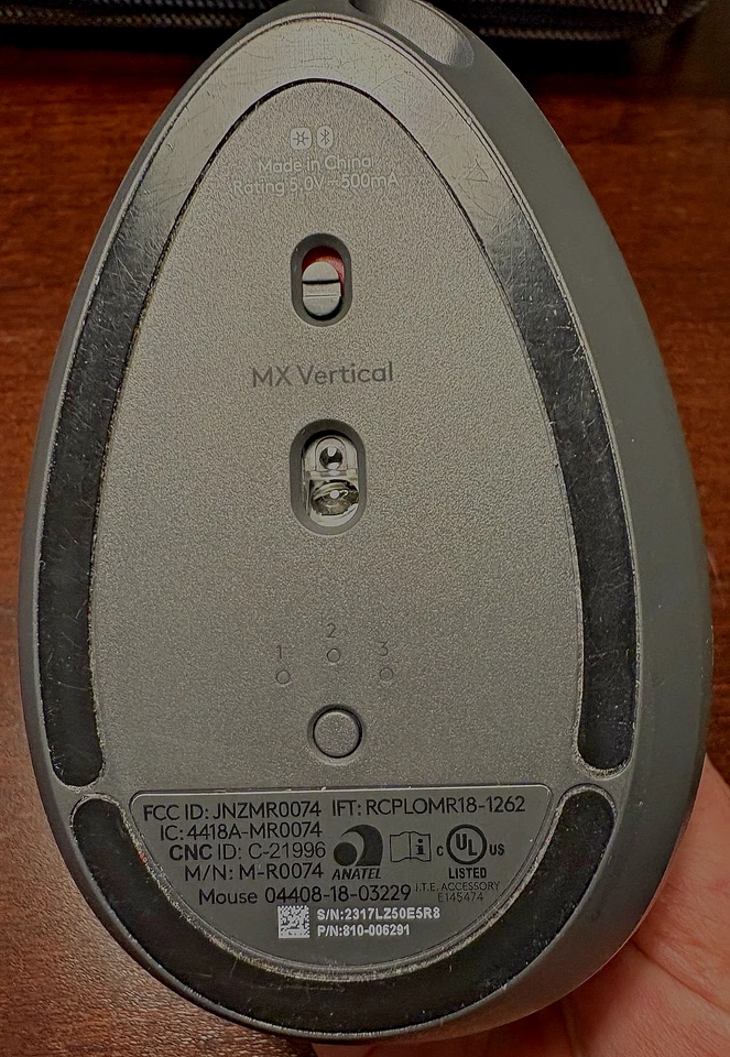 Logitech MX Ratón Ergonómico Vertical - Inalámbrico Bluetooth + Receptor USB Foto 4 de 4