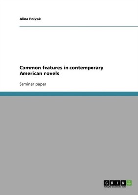 Polyak - Common features in contemporary American novels - paperback o - E555z