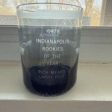 Rick Mear Rookie of the Year 1978 Indy 500 glass Monroe Shocks, vintage,  gray