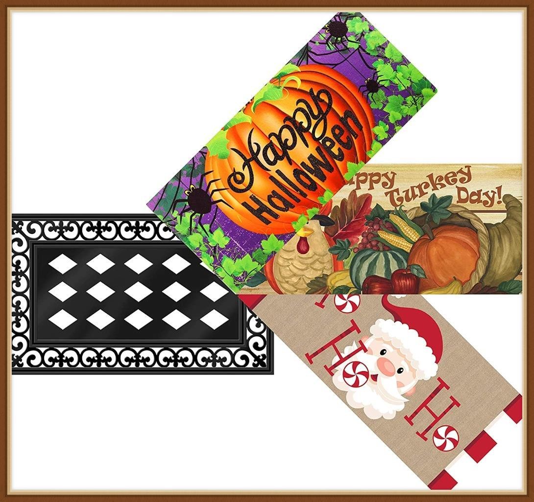 EVERGREEN SASSAFRAS MAT INSERT * WINTER PINE CONES * CHANGEBLE SWITCH MAT -  NEW