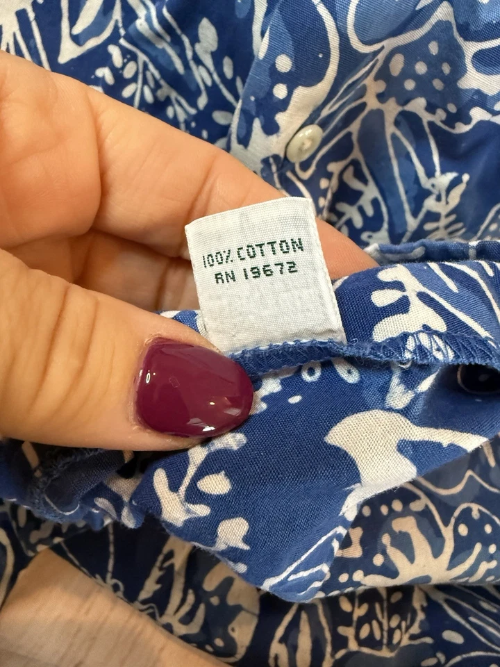 Vintage Polo Ralph Lauren Niños Talla 18 Plumón Camisa Azul Tropical Foto 3 de 4