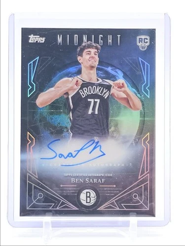 BEN SARAF 2025-26 TOPPS MIDNIGHT SUN ROOKIE AUTOGRAPH NETS RC AUTO Q3668