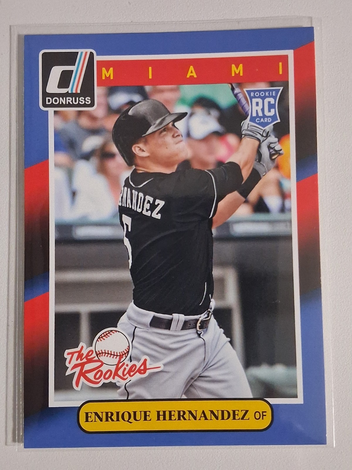 2014 Donruss The Rookies ENRIQUE " KIKI " HERNANDEZ RC #92 Marlins Dodgers 🏆⚾️
